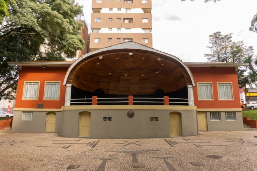 Concha Acústica da Praça Barão do Rio Branco em Ponta Grossa