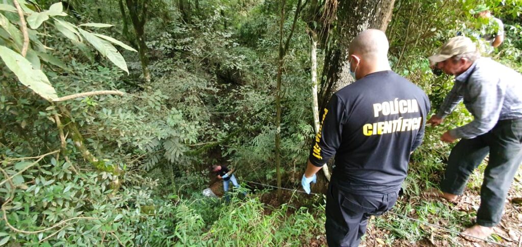 Foto de local onde foi achado o cadáver da empresária Marlene Acácio
