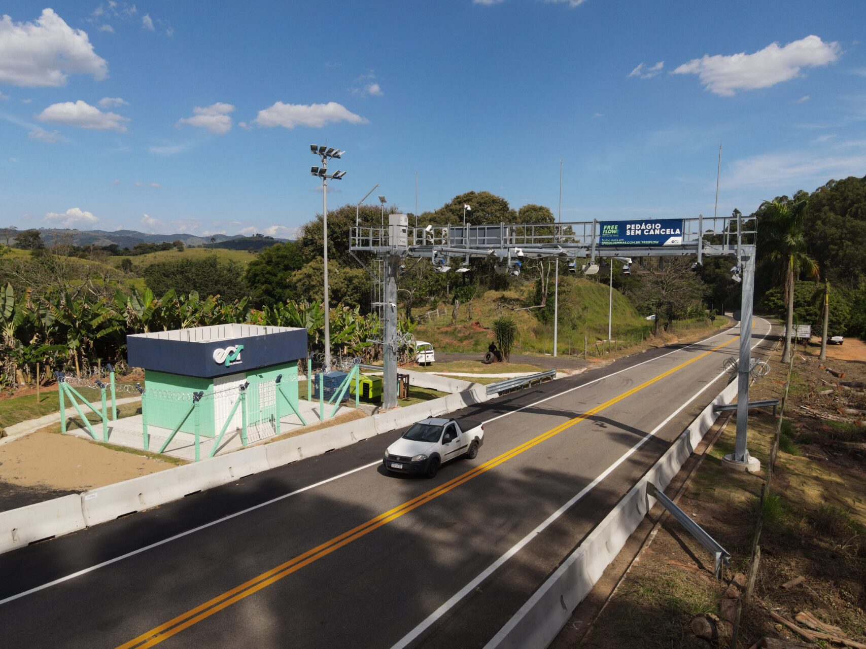 Pórtico de pedágio 100% automático