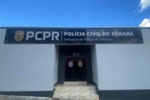 Fachada da delegacia de Imbituva