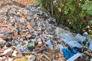 Descarte irregular de resíduos em Palmeira