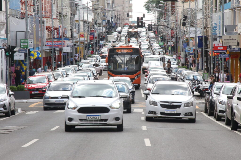 Foto do trânsito da Vicente Machado