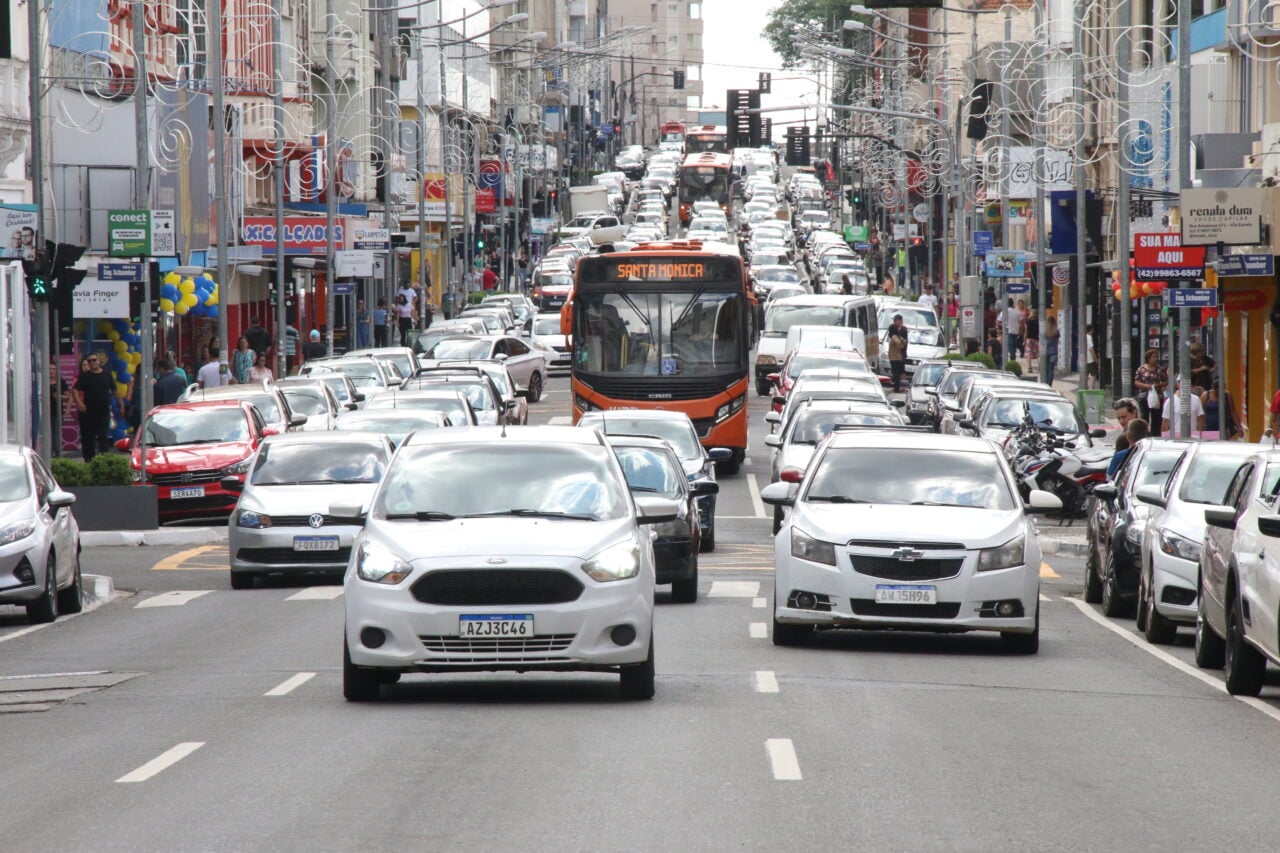 Foto do trânsito da Vicente Machado