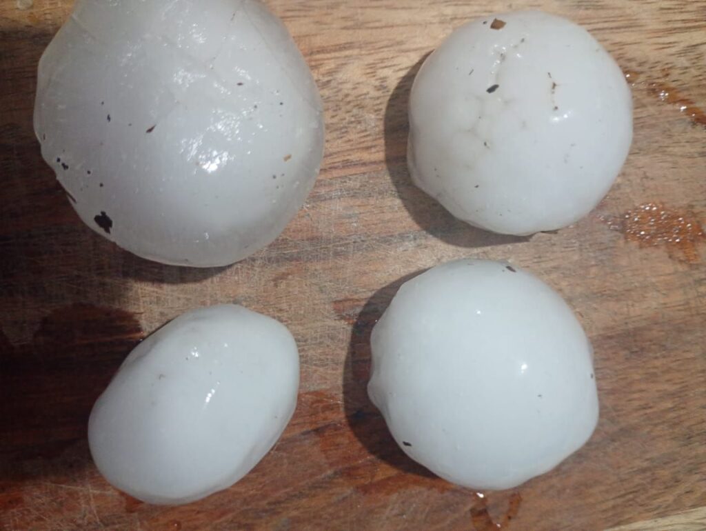 Granizo em São João do Triunfo