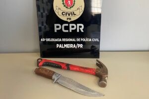 Segundo a polícia, suspeito usou martelo e faca na tentativa de feminicídio