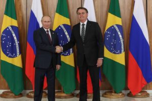 Foto de viagem de Bolsonaro à Rússia