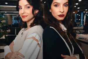 Michelle e Giselle Batista, apresentam novela vertical no Congresso