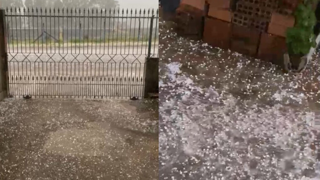 Temporal de granizo em Ponta Grossa