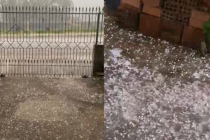 Temporal de granizo em Ponta Grossa
