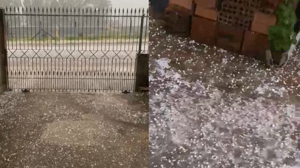 Temporal de granizo em Ponta Grossa
