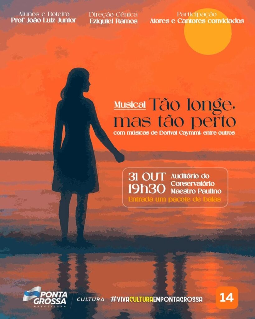 Cartaz de peça com músicas de Dorival Caymmi em PG