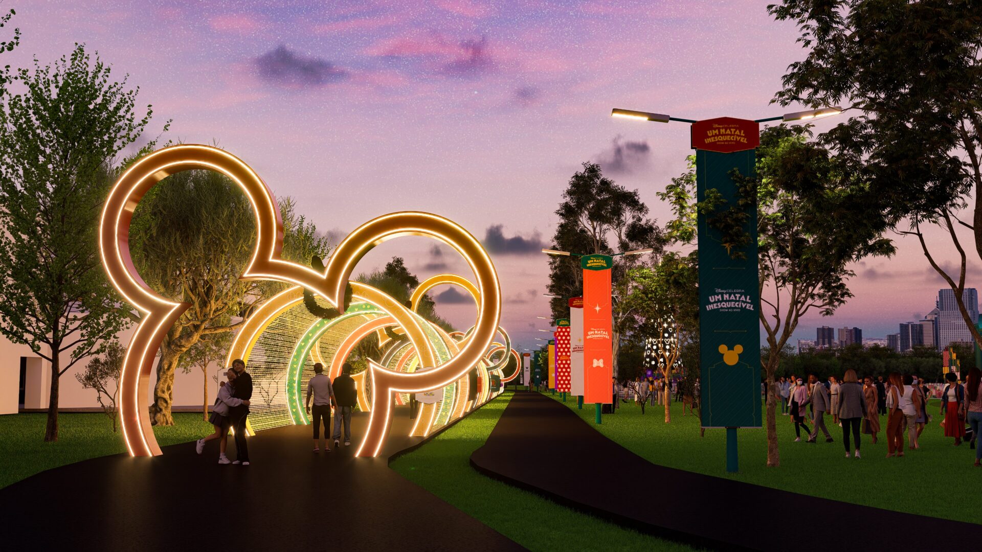 “Disney Celebra: Um Natal Inesquecível” - o evento integra o calendário oficial do Natal de Curitiba 2025
