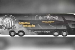 Modelo do ônibus que será usado pela delegação do Operário Ferroviário em 2022