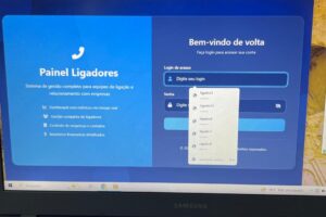 Computador da central telefônica