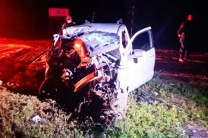Acidente entre trem e carro