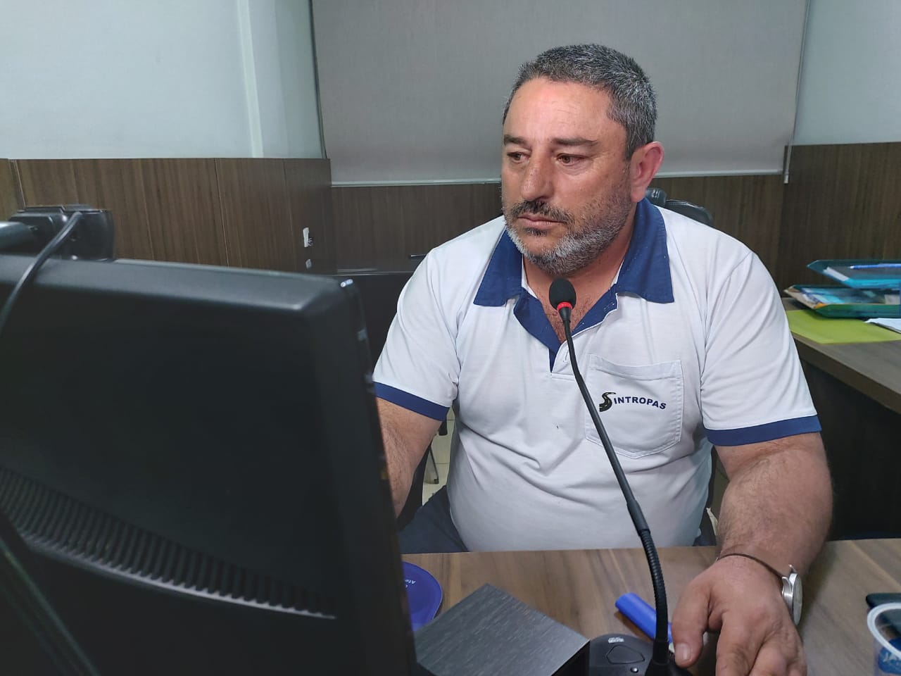 Presidente do Sintropas, Luiz Carlos Oliveira