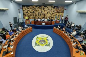 Sessão ordinária na Câmara de Vereadores de Ponta Grossa