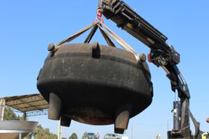 Panela gigante de feijoada utilizada para a Festa Nacional do Feijão Preto.
