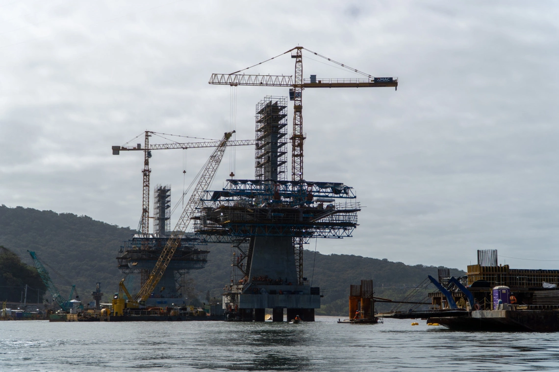 Obras da Ponte de Guaratuba