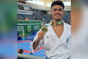 Eduardo Sobrinho, atleta do Karatê de PG