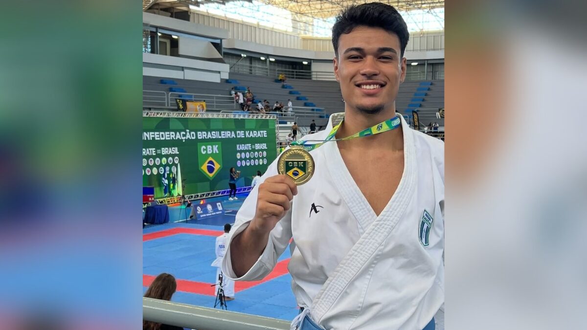 Eduardo Sobrinho, atleta do Karatê de PG
