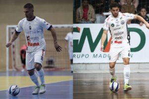 Jogadores da ACGF Ponta Grossa e Contorno Futsal representando futsal de PG na Série Bronze