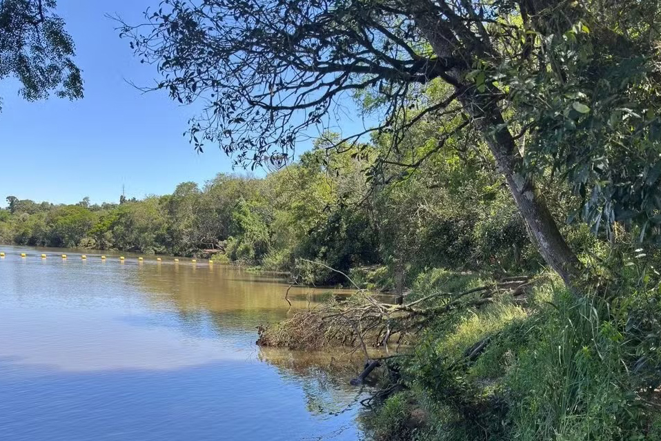 Trecho do rio Tibagi onde o corpo de Arthur foi encontrado