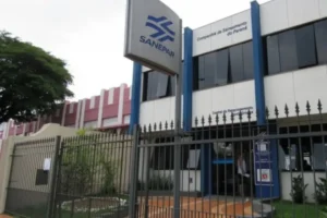 Fachada da Central de Atendimento da Sanepar