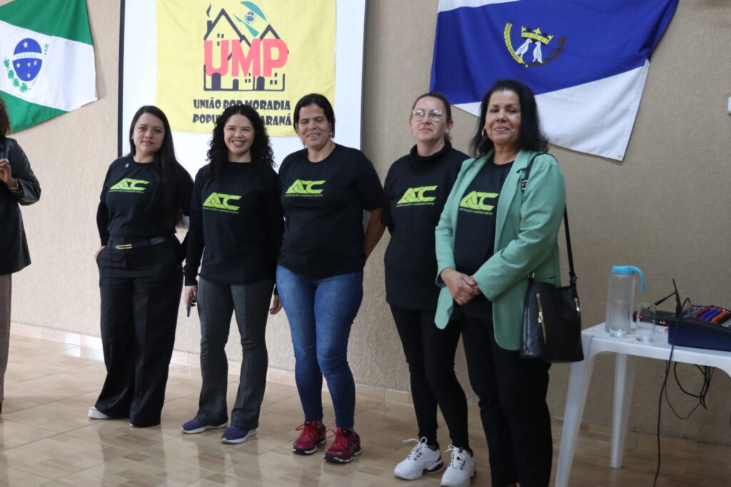 Posse da nova coordenadora da União por Moradia Popular de Ponta Grossa e região.