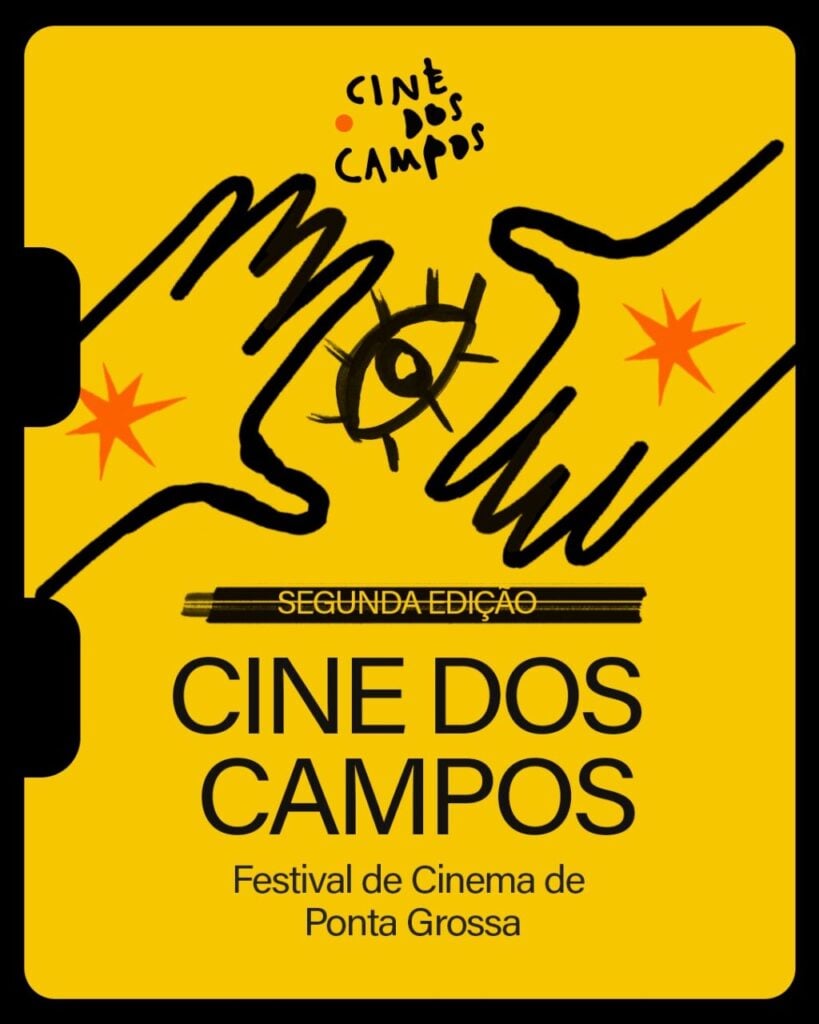 Cartaz de divulgação do Cine dos Campos