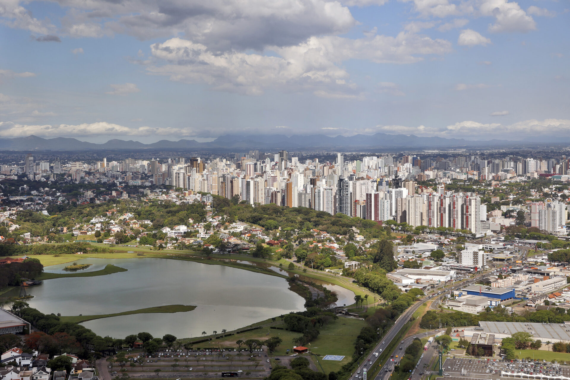 Vista aérea de Curitiba