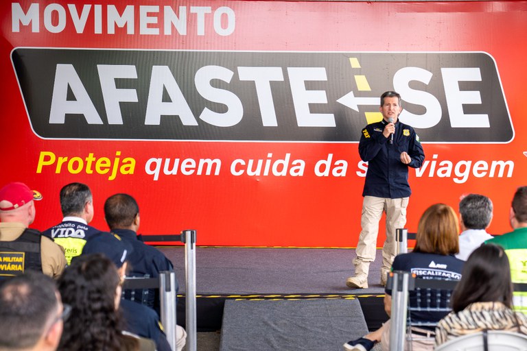 Lançamento da campanha Afaste-se 2025 pela PRF