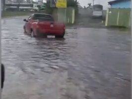 Pista alagada