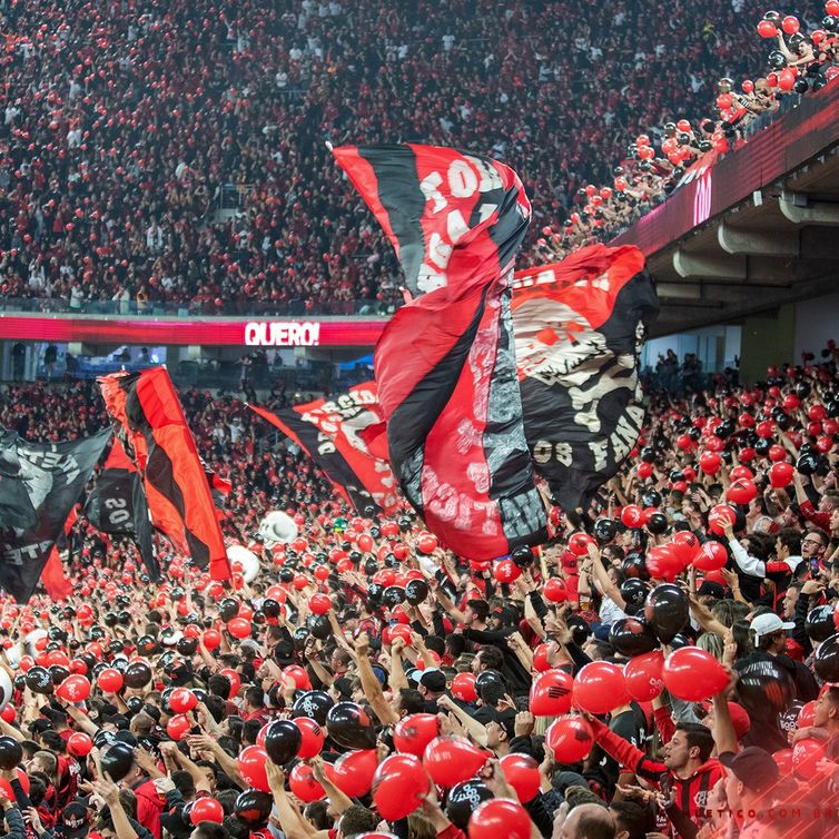 Reprodução Twitter/Athletico Paranaense Torcida, torcedores, Athletico-PR, Furacão