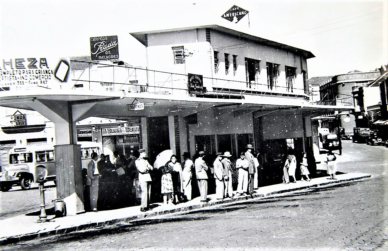 Foto do Ponto Azul de Ponta Grossa na década de 1940