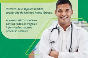 A Unimed Ponta Grossa está com inscrições abertas para o Processo Seletivo de Novos Cooperados, oferecendo 75 vagas