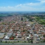 Vista aérea de Carambeí, município dos Campos Gerais do Paraná