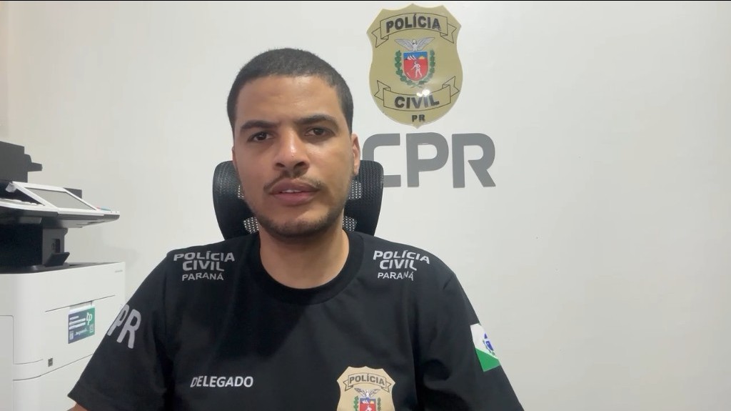 Delegado da Polícia Civil de Ponta Grossa, Luís Gustavo Timossi, em vídeo detalhando o caso da jovem que matou o próprio filho recém-nascido em Ponta Grossa