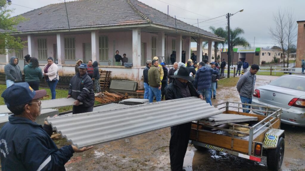 Temporal ocorreu nesta manhã, na cidade dos Campos Gerais