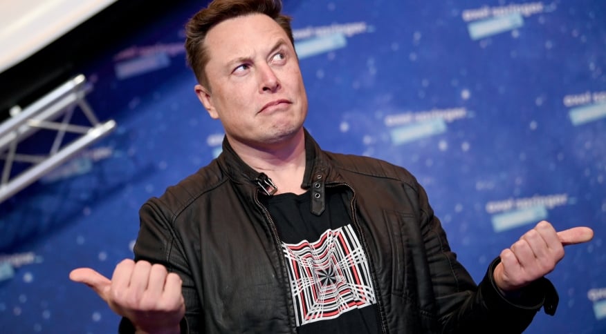 Foto de elon musk, que respondeu um internauta
