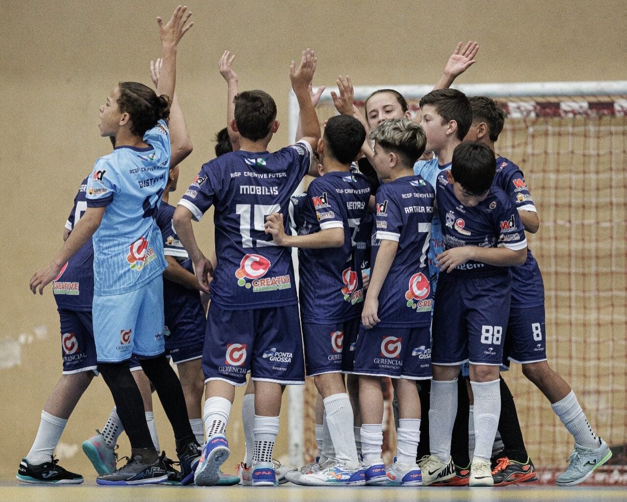 Time de Futsal Sub-11 da ACGF, de Ponta Grossa