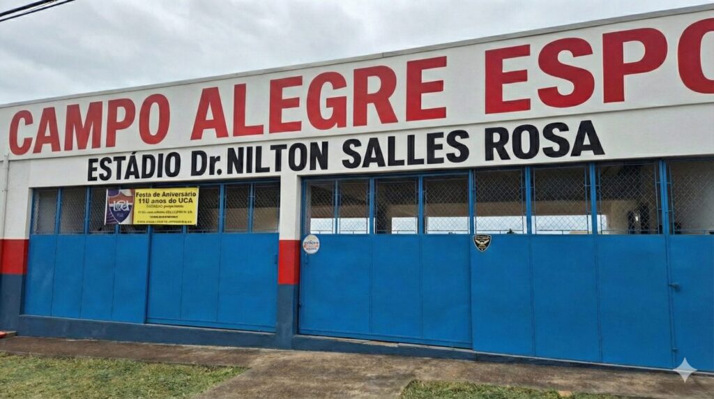 Faxada do estádio do UCA