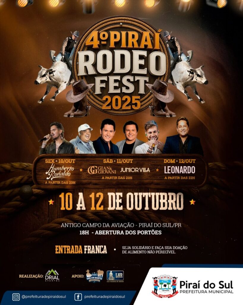 Banner da Piraí Rodeo Fest