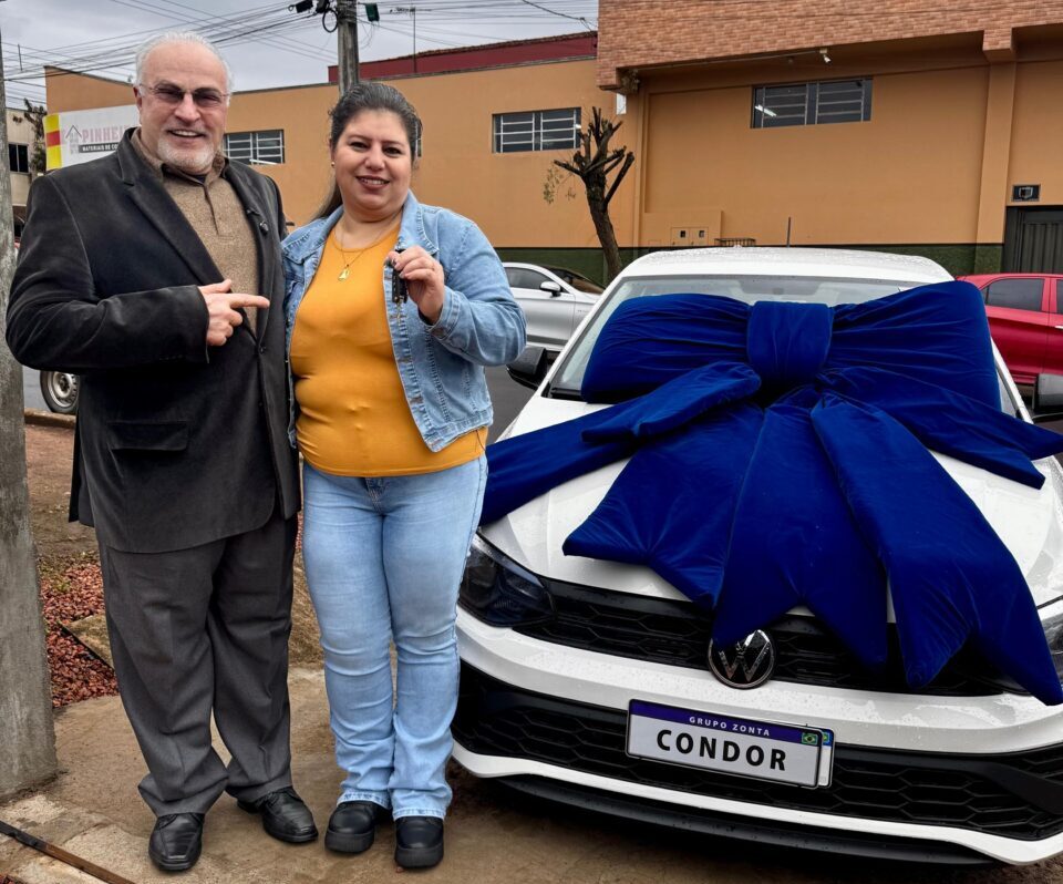 Moradora ganhou carro do Condor