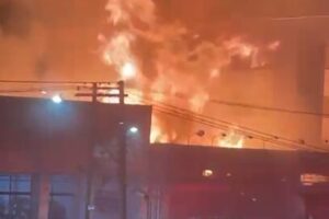 Incêndio em clube de Ponta Grossa