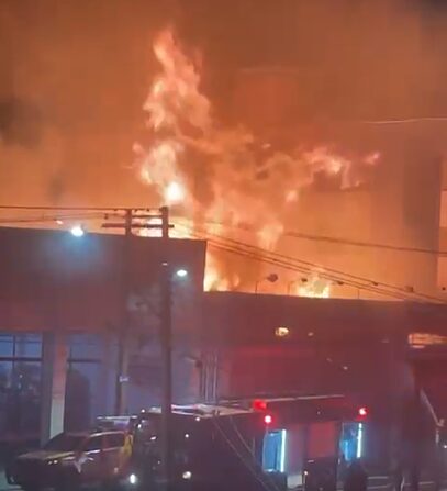 Incêndio em clube de Ponta Grossa