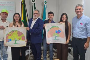 Julio Kuller em visita a Imbaú, para tratar do projeto Family Search, ferramenta de busca por árvore genealógica