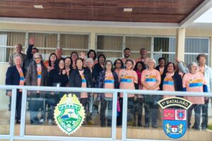 Coral de Idosos do Sesc Estação Saudade na solenidade de lançamento da Operação Virtude
