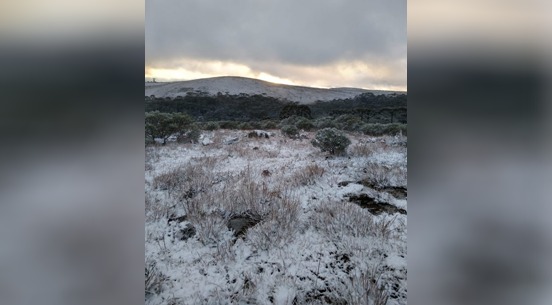 neve na primavera em santa catarina