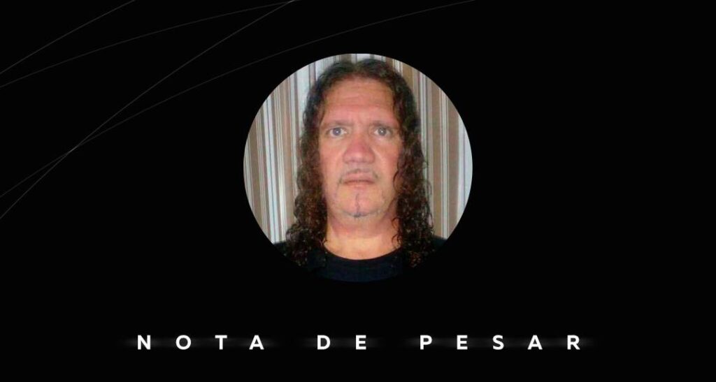 Nota de pesar com a foto do servidor Marcelo Czechar, falecido em Ponta Grossa